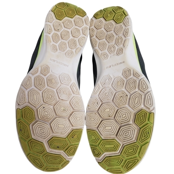 Nike Flex TR 6 Training Shoe Grey & Neon Green 9 VGUC - Picture 7 of 12